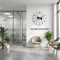 No Dogs Allowed Bold Black and White Symbol