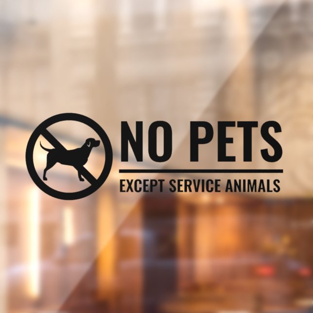 No Dogs Allowed Decal, No Pet Sticker (Sheet 2)