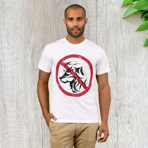 No Dogs Allowed Mens T-Shirt