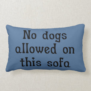 No Dogs Allowed on this Sofa Lumbar Cushion