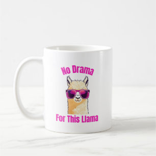 No Drama for This Llama – Funny Llama Coffee Mug