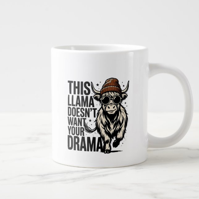 no drama, just a lama mug (Right)
