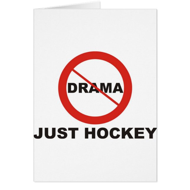 No Drama Just Hockey (Front)