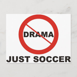No Drama Just Soccer Postcard