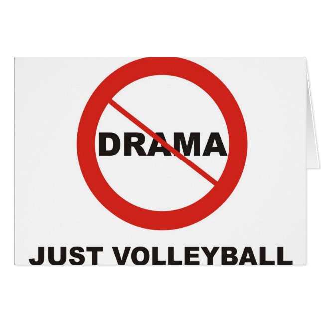 No Drama Just Volleyball (Front Horizontal)