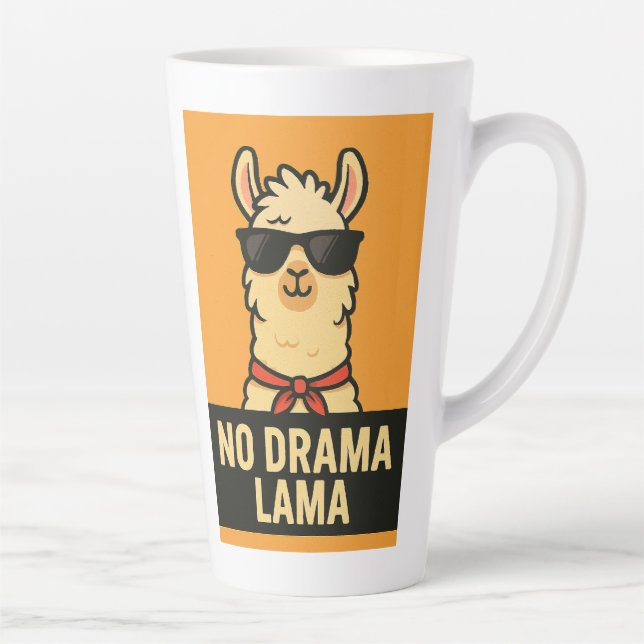 No Drama Lama – Chill Vibes Only Latte Mug (Right)