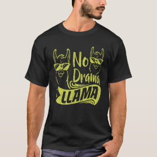No Drama Llama For Men Women Kids Animal 3 T-Shirt
