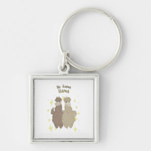 NO DRAMA LLAMA KEY RING