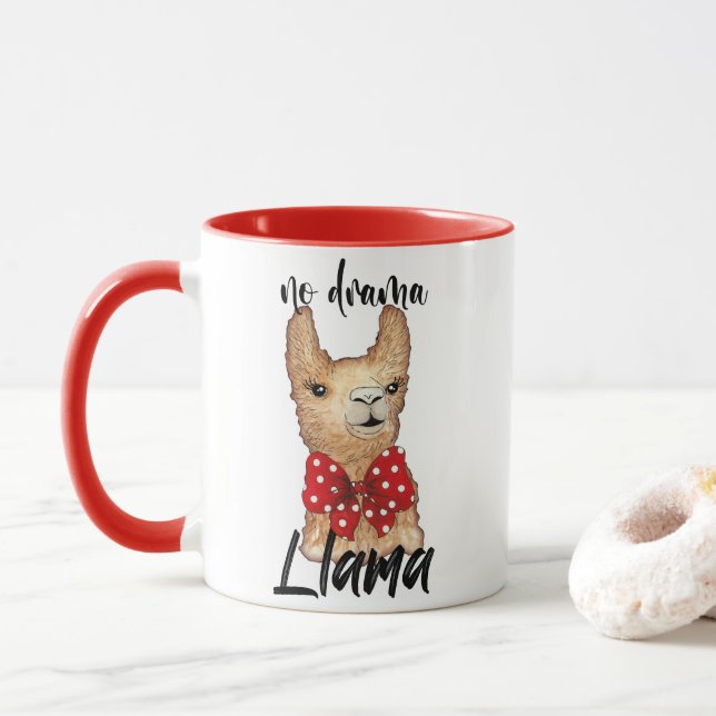 No Drama Llama Llama Llama Mug (With Donut)