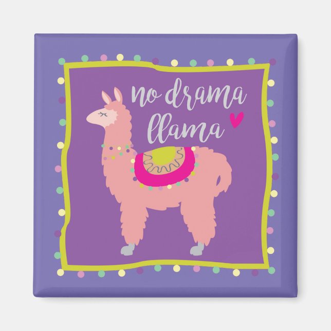 No Drama Llama Magnet (Front)