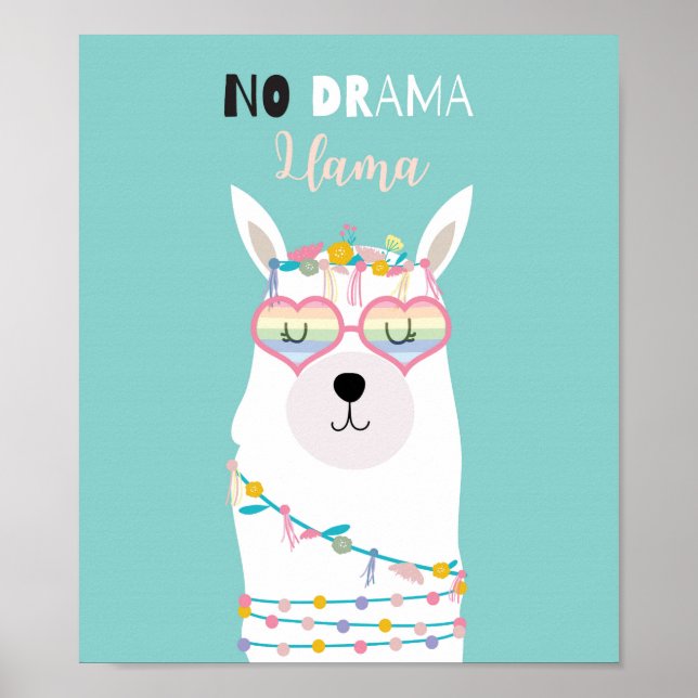 No Drama Llama Poster (Front)