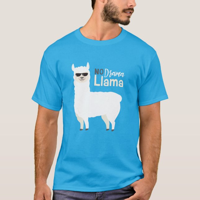 No Drama llama T-Shirt (Front)