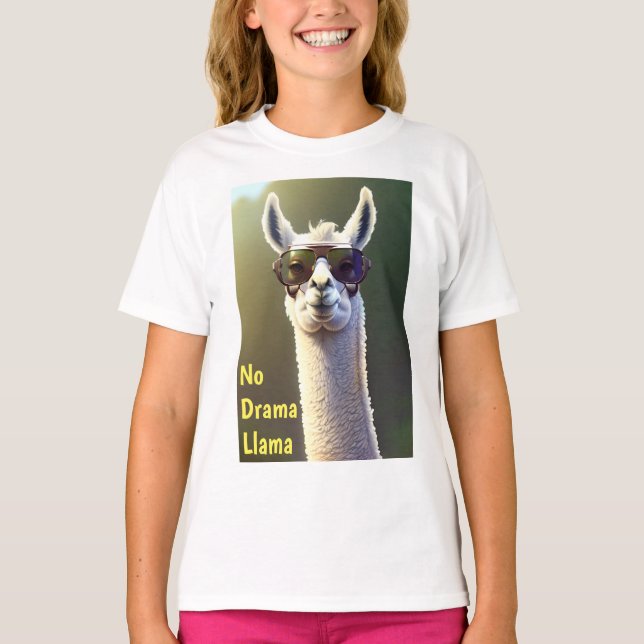 No Drama Llama T-Shirt (Front)