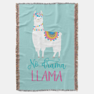 No Drama LLAMA Throw Blanket