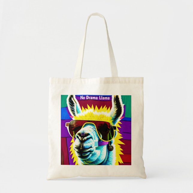 No Drama Llama Tote Bag (Front)