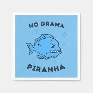 No Drama Piranha Napkin