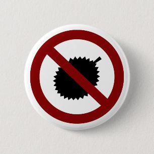 No Durian 6 Cm Round Badge
