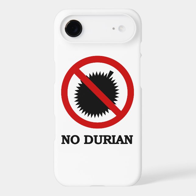 NO Durian Tropical Fruit Sign (Back)