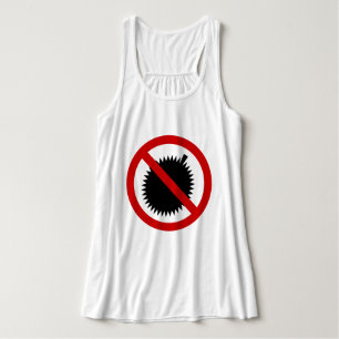 NO Durian Tropical Fruit Sign Singlet