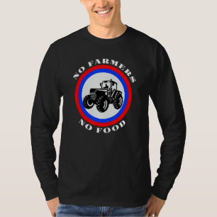 No Dutch Farmers No Food Netherlands Farmers Flag T-Shirt