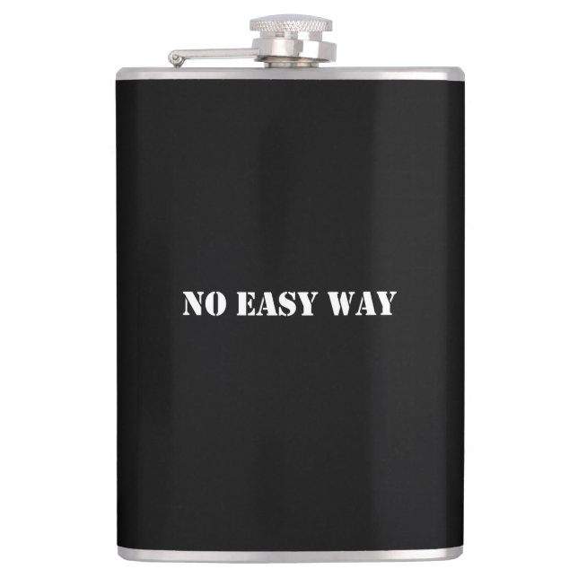 No Easy Way Hip Flask (Front)