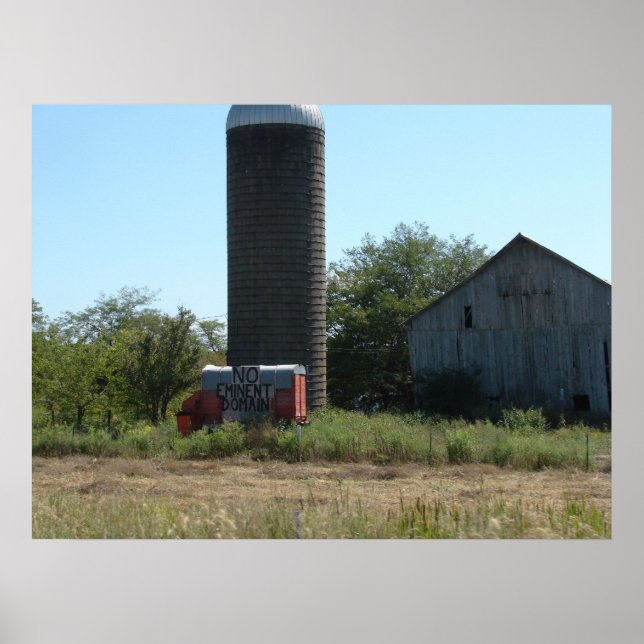 No Eminent Domain in Iowa Poster (Front)