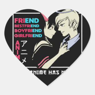 No End Anime Clothing Manga Art Cosplay Otaku Gift Heart Sticker