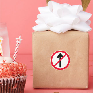 No Entry Road Sign | Classic Round Stickers