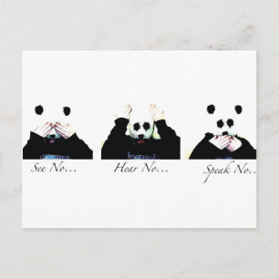 No Evil Postcard