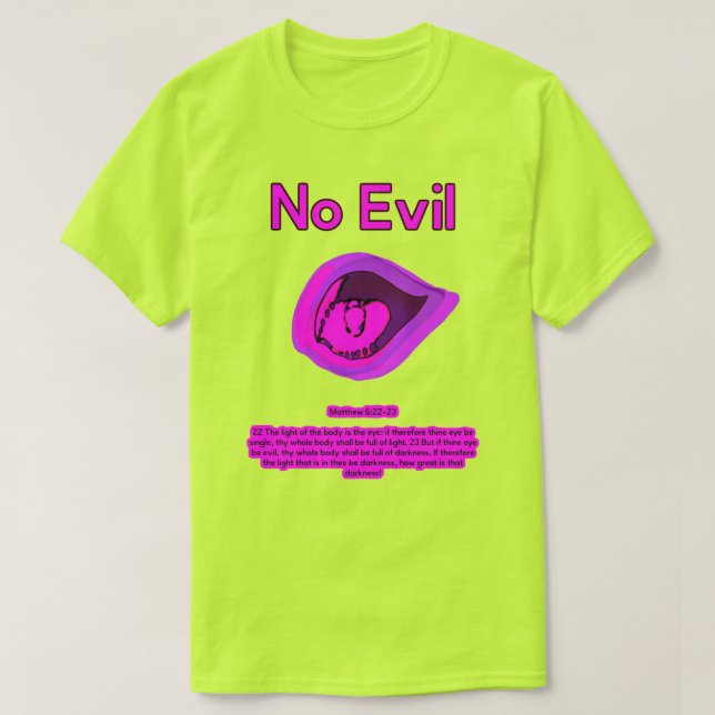 No Evil - Purple Passion -  T-Shirt (Design Front)