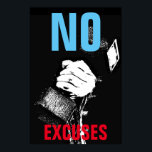No Excuses Bodybuilding Fitness Pop Art Poster<br><div class="desc">A dream doesn't become reality through magic; it takes sweat,  determination and hard work - Motivational art posters and prints</div>