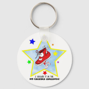 NO EXCUSES Challenge Keychain