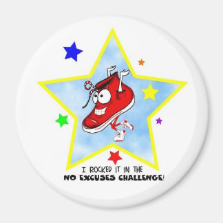 NO EXCUSES Challenge Magnet