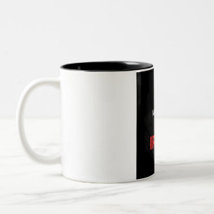 No Excuses Only Iron Powerlifting Gym Motivation C Two-Tone Coffee Mug