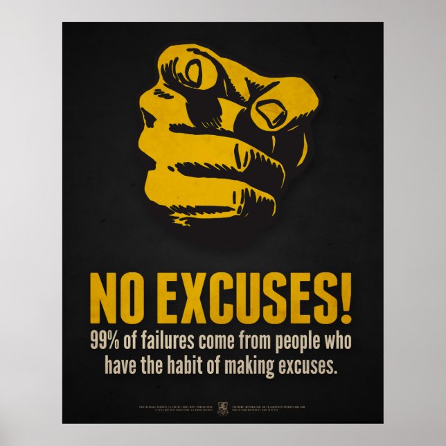 No Excuses! Poster (Front)