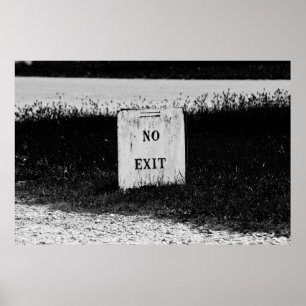 No Exit - spooky poster