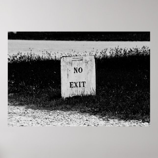 No Exit - spooky poster (Front)