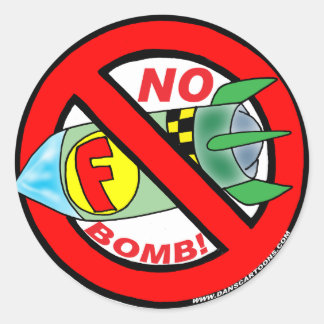NO F-BOMB STICKERS