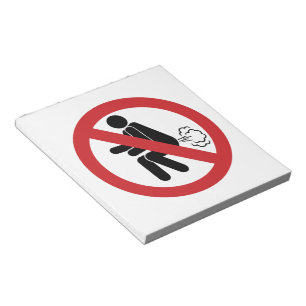 NO Farting ⚠ Funny Thai Toilet Sign ⚠ Notepad