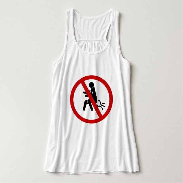 NO Farting ⚠ Funny Thai Toilet Sign ⚠ Singlet (Design Front)