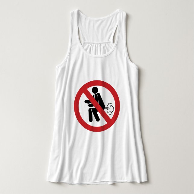 NO Farting ⚠ Funny Thai Toilet Sign ⚠ Singlet (Design Front)