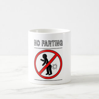NO FARTING Warning Sign Coffee Mug