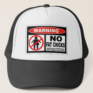 no fat chicks trucker hat