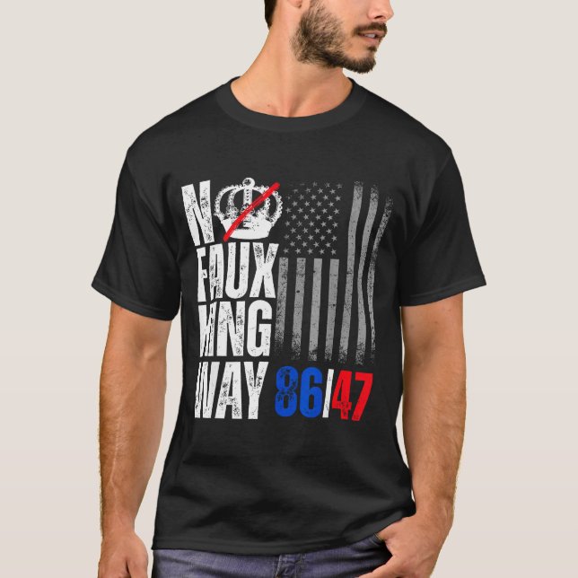 No Faux King Way 86 Artwork T-Shirt (Front)
