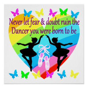 NO FEAR JUST FAITH DANCER DREAMS POSTER