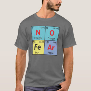 'No Fear' mens comedy science t-shirt