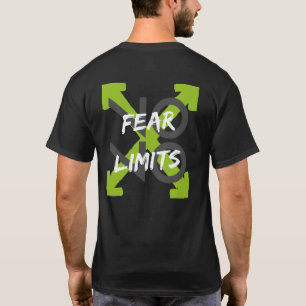 No Fear No Limits Typography Streetwear T-Shirt