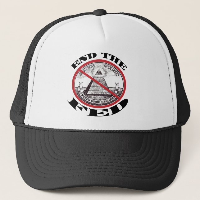 No Federal Reserve Trucker Hat (Front)