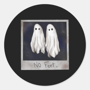 No Feet Ghost Halloween Witch Lydia Bleach Spooky Classic Round Sticker