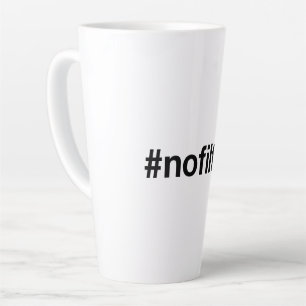 NO FILTER Hashtag Latte Mug